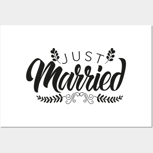 Just Married Wall Art by JakeRhodes